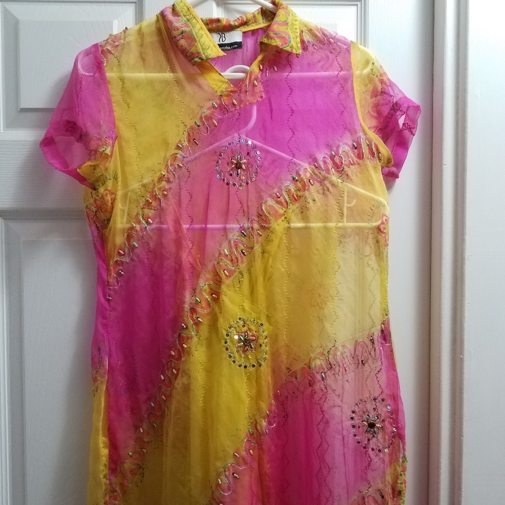 Authentic indian top with sari